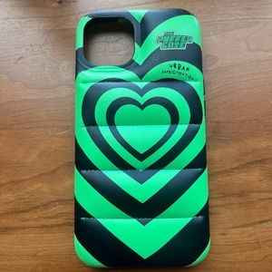 iPhone 13 Urban Sophistication PowerPuff Girls Puffer Case 💚🖤
